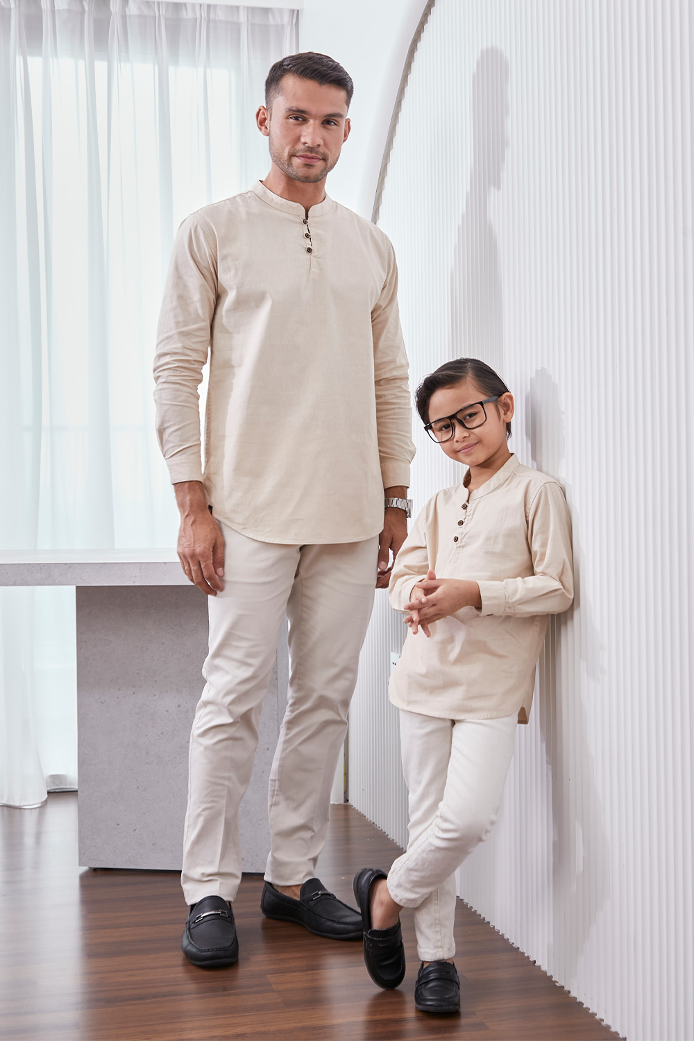 Kurta Fahd Kids - Nude Brown